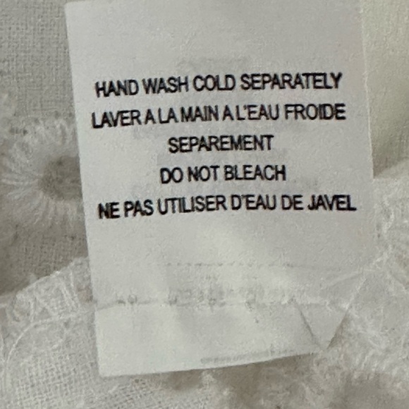 NWT! ECHO Eyelet Cover-up Tunic Dress Deep V Low Neck & O-Ring M White Coverup - Picture 5 of 11